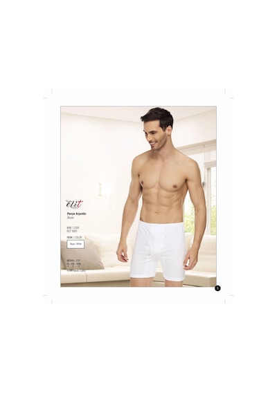 Tutku Elit Erkek Penye Arjantin Paçalı Boxer 1051 - 12 Adet 001