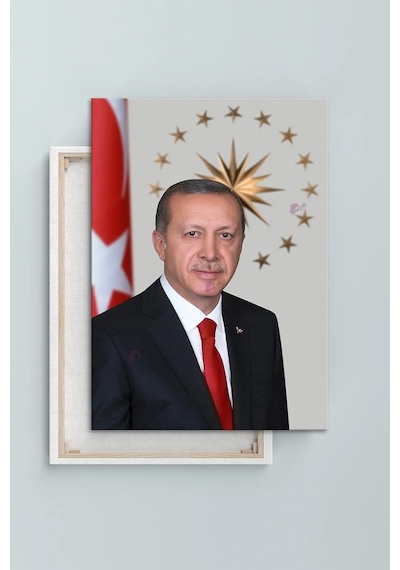Mgi Design Recep Tayyip Erdoğan Kanvas Tablo, Çok Renkli, 80x120 Cm