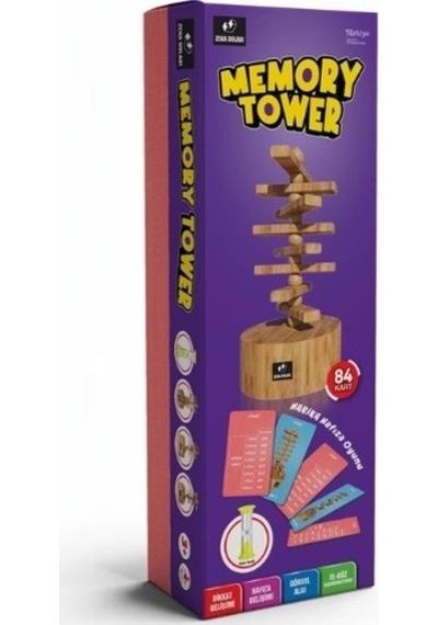 Memory Tower Hafıza - Hafıza Oyunu - Ahşap Oyuncak - Kutu Oyunu