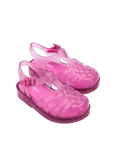 Mini Melissa Bebek Possession Transparan Pembe Sandalet-14578