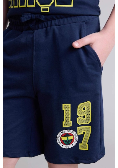 Defacto Fenerbahçe %100 Pamuk Oversıze Şort Erkek Çocuk H8000a826hsın42 İndigo-ın42