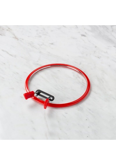 Abarta Kırmızı Orta Metal Yaylı Nakış Kasnak- 12.6cm 12.5 CM