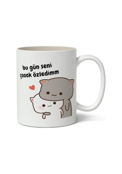 Bu Gün Seni Çok Özledim Baskılı Kupa Bardak Baskılı Kahve Kupa Bardak