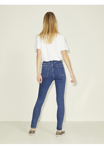 Jack & Jones Kadın Skinny Fit Jean - Vienna - 12203792 Medium Blue Denim Çok Renkli