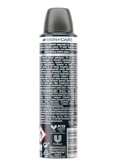 Men Care Clean Comfort Sprey Deodorant 150 Ml