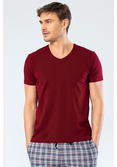Cacharel Erkek Likralı V Yaka T-Shirt - 526027163