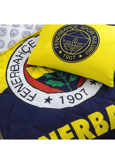 Taç Lisanslı Fenerbahçe Logo Tek Kişilik Yorgan Seti 000000001000047033