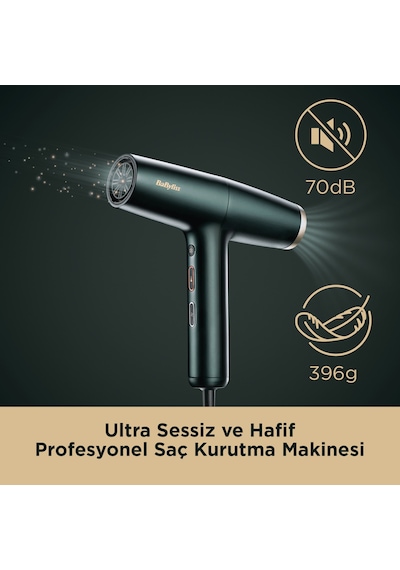 BaByliss Air Power Pro Dijital 1700w Motor İyon Etkili Yüksek Hızlı 4 Isı Ayarlı Saç Kurutma Makinesi D6555de