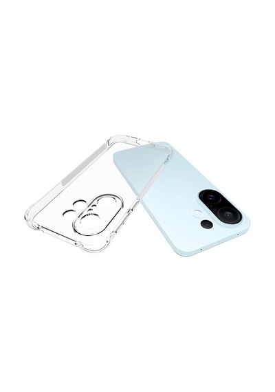 Vivo X200 Fe Kılıf Darbe Önleyici Anti Shock Özellikli Kamera Korumalı 2mm Silikon Pazarplus Şeffaf