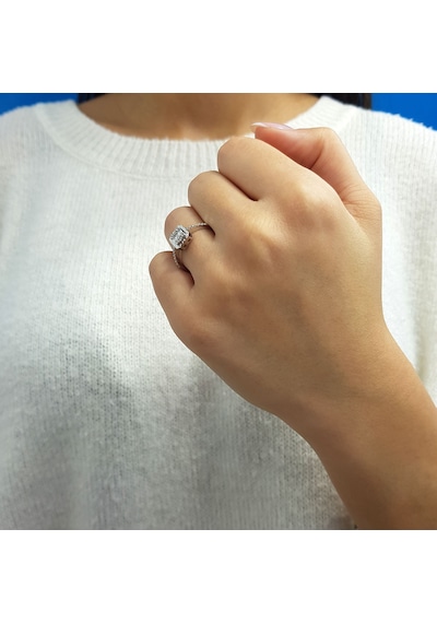 Lova 0,26 Karat Baget Pırlanta Yüzük - 1020321