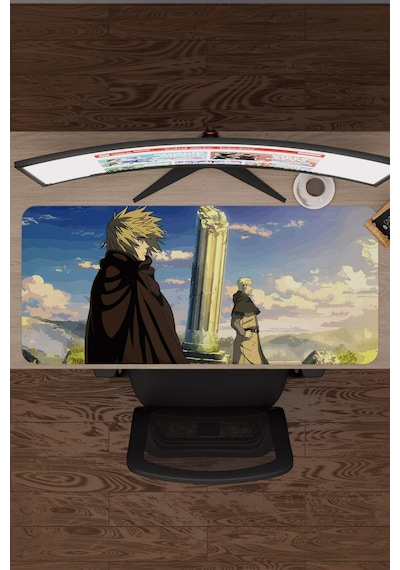Vinland Saga Anime V1 - 90x40 Xxl Gaming Kauçuk Kaymaz Taban Mouse Pad Fare Altlığı