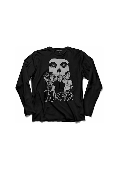 The Mısfıts Punk Rock Death Comes Rıppıng Uzun Kollu Tişört (525288995)