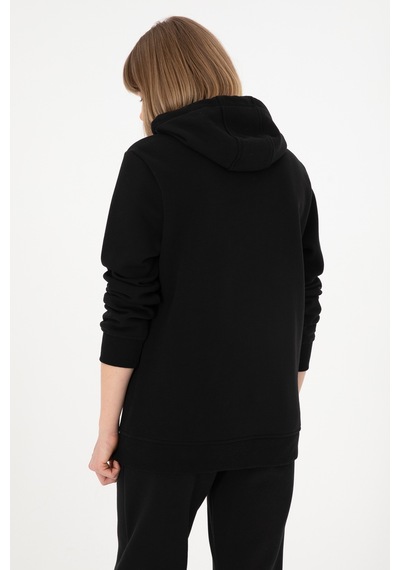 U.S. Polo Assn. Erkek Kapüşonlu Siyah Basic Şardonlu Sweatshirt 50295176-VR046 U.S. Polo Assn. Erkek Kapüşonlu Siyah Basic Şardonlu Sweatshirt 50295176-VR046