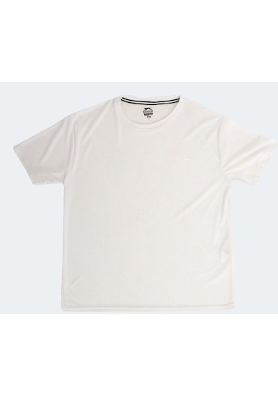 Slazenger Odalıs Büyük Beden Erkek Kısa Kol T-Shirt Beyaz St13Te157-000