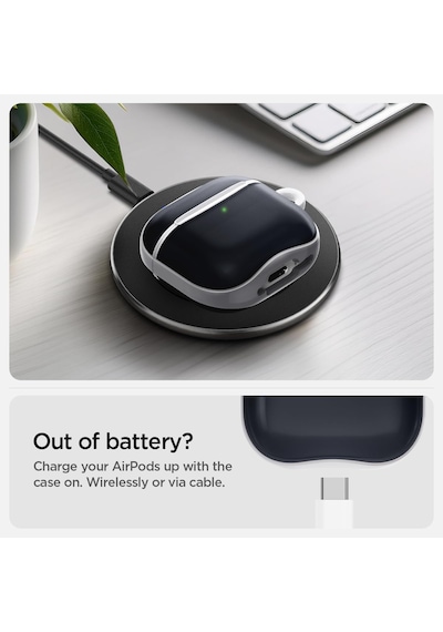 Airpods 4 İle Uyumlu Kılıf Classic C1 Graphite - Acs08645