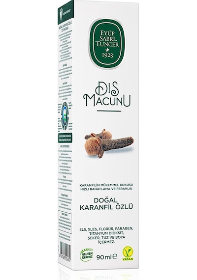 2 Adet Eyüp Sabri Tuncer Doğal Karanfil Özlü Diş Macunu 90 Ml