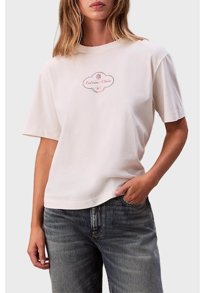 Calvin Klein Bayan T Shirt Lv047e811g Ybh Krem Krem