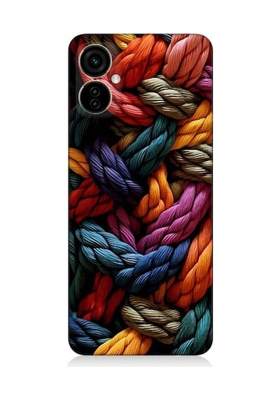 Tecno Camon 19 Neo Uyumlu Pastel Renkli Düğüm İpler Desenli Silikon Kılıf