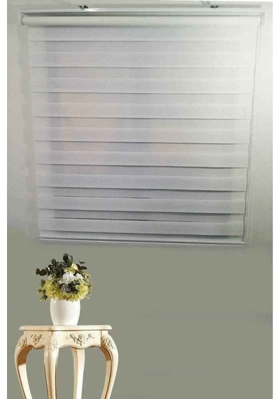 Beyaz Bambu Zebra Modern Perde 1.kalite Kumaş