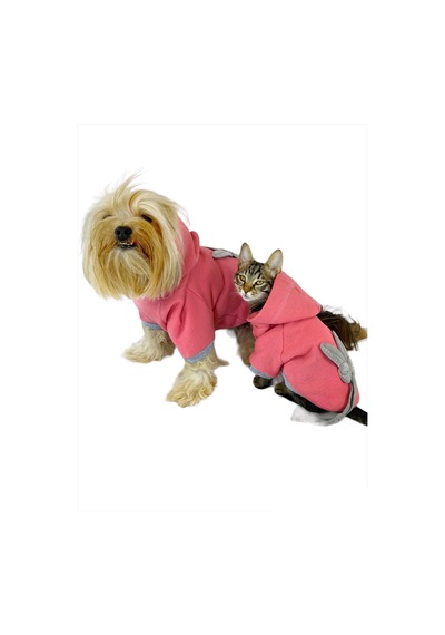 Pinky Rabbit Kapşonlu Sweatshirt Köpek Kıyafeti Köpek Elbisesi Pinky Rabbit Kapşonlu Sweatshirt Köpek Kıyafeti Köpek Elbisesi