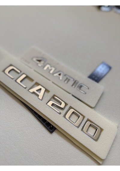 Benz Cla200 Ve 4matic Bagaj Yazısı Seti 2'li Krom Metal 3m 3d Yazı Logo