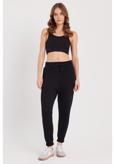 Tudors Kadın Relax Fit Rahat Kesim Şardonlu 3 Cepli Lastikli Jogger Paça Siyah Eşofman Altı-37884 Tudors Kadın Relax Fit Rahat Kesim Şardonlu 3 Cepli Lastikli Jogger Paça Siyah Eşofman Altı-37884