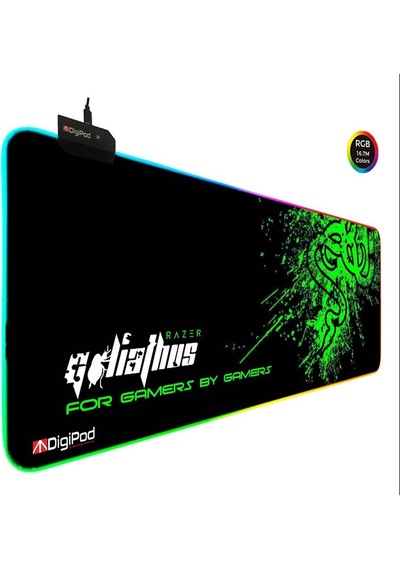 Digipod Gaming Oyuncu Mousepad Rgb Gaming Oyuncu Pad Kaymaz Taban 70 X 30 4mm Kalınlık 006