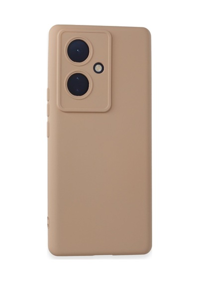 V29 Lite Kılıf Nano İçi Kadife Silikon - Pudra