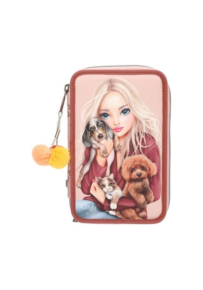 Top Model 3 Katlı İçi Dolu Kalem Çantası Fur Ever Friends 413673 Çok Renkli