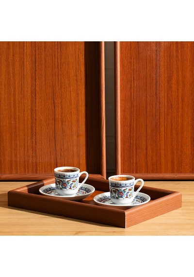 Porsima 130105045 Ahşap Tepsi 3lü Set Çay Kahve Bambu Sunumu Tepsi Seti Ahşap