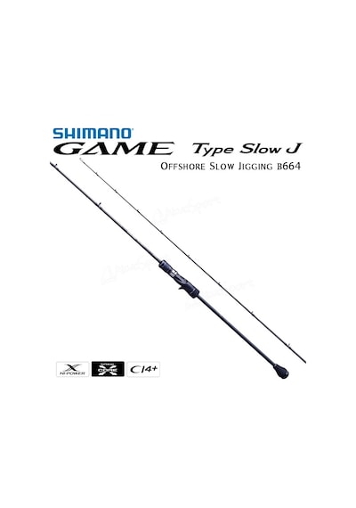 Shimano Rod 20Game Type Slow Jig Cast 1.98M 6'6" 330G 1+1Pc
