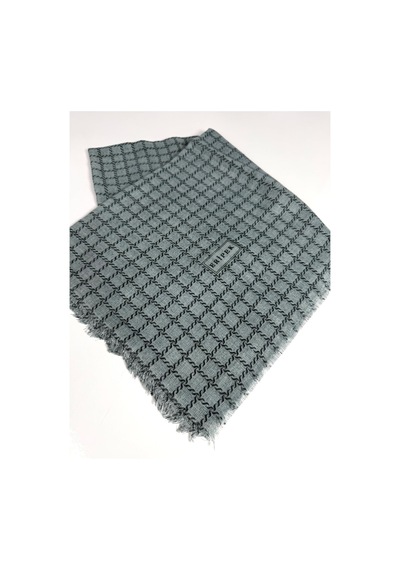 Eripek Desenli Flamalı Keten Eşarp- 06112 Su Yeşili
