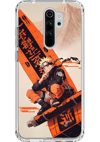 Xiaomi Redmi Note 8 Pro Uyumlu Şeffaf Kılıf Naruto Tasarımlı