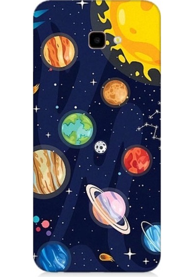 Samsung Galaxy J4 Plus Uyumlu Gezegenler Ve Yıldız Haritası Desenli Silikon Kılıf