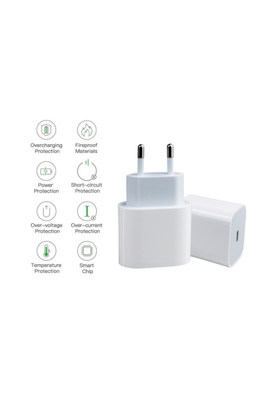 Apple Uyumlu iPad  Pro 12.9 inç 6.Nesil 20W Usb-C Girişli Hızlı Şarj Adaptörü-İthalatçı Garantili