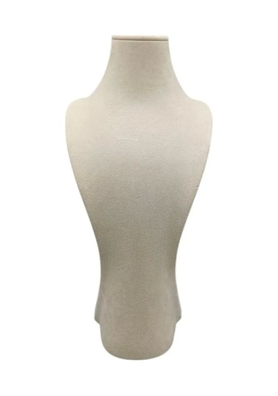 Yerli Üretim Adonis Model Sardunya Kumaş Krem Renk Boy 38cm Kolye Takı Sergileme Mankeni Çok Renkli