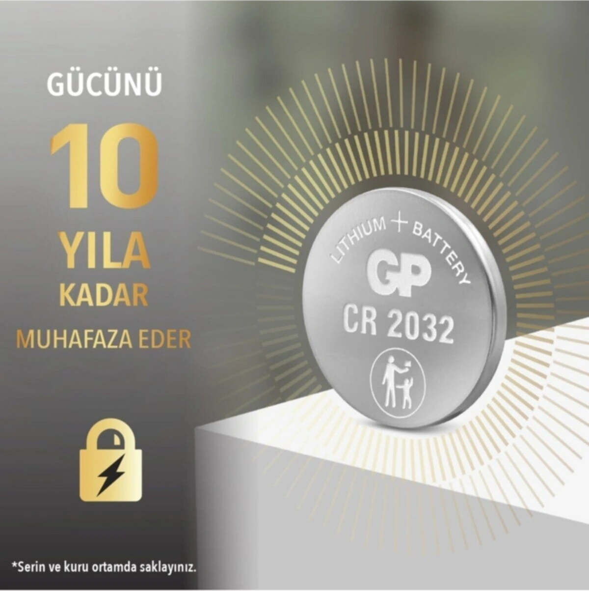 Gp Cr 2032 3v Düğme Pil 15'li