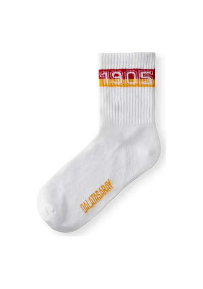 Gsstore Galatasaray Unisex Çorap K252282 Beyaz