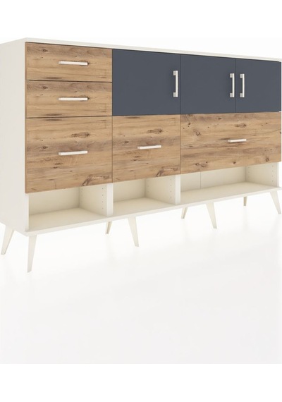 Arges Konsol 3 Raflı 5 Çekmeceli 3 Kapaklı 176x30x99 Aytaşı-antrasit/çam Antrasıt/atlas Çam - Aytası Arges Konsol 3 Raflı 5 Çekmeceli 3 Kapaklı 176x30x99 Aytaşı-antrasit/çam Antrasıt/atlas Çam - Aytası
