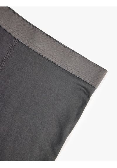 Koton Normal Bel Rahat Kalıp Modal Kumaş Basic Boxer Antrasit 7wlm90010mk
