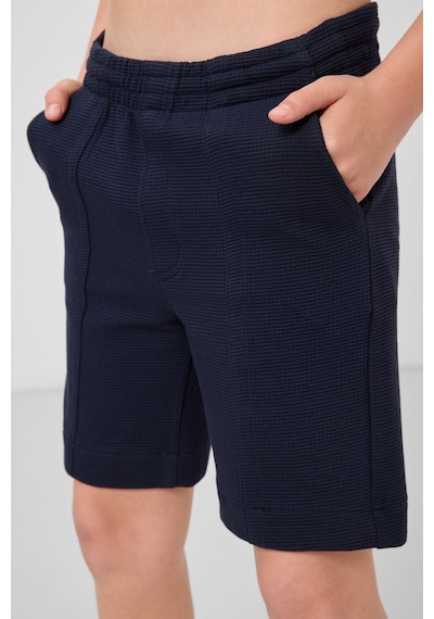 Tommylife Lacivert Pamuklu Yumuşak Dokulu Standart Fit Basic Erkek Çocuk Şort - 11289 Lacivert