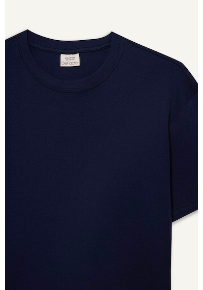 Defacto Oversize Kalın Kumaş Tişört Erkek Çocuk G6486a826smnv31 Lacivert-nv31