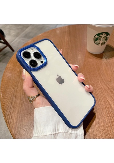 Apple Uyumlu iPhone 13 Pro Max (6.7) Lüx Seffaf Yanlari Silikon Kapak 544183661