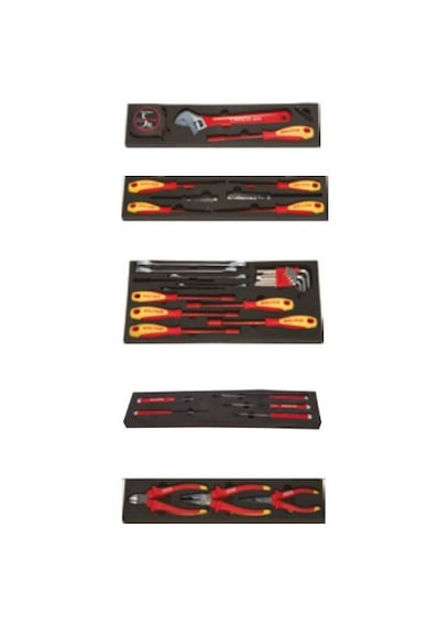 İzeltaş 8420 Elektrikçi Takım Çantası 5 Gözlü 45 Parça – 8420005046