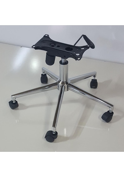 Kamusalmarket Ahtapot Yıldız Ayak+Teker+Krom Piston+Tek Kollu Mekanizma