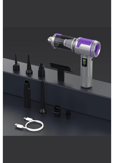 Wearfitpro Wr-151 18000pa Hava Ve Emiş Güçlü Mini Kablosuz Araç İçi Elektrikli Süpürge Hava Üfleme Makinesi