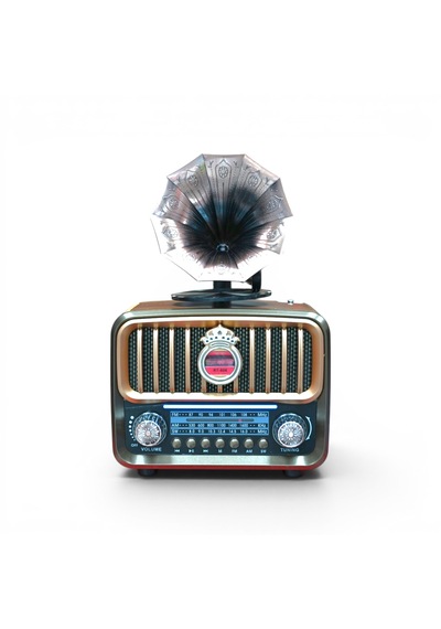 Rt-606a Nostaljik Gramafon Tasarım Radyo,bluetooth Özellikli Nostalji Radyo