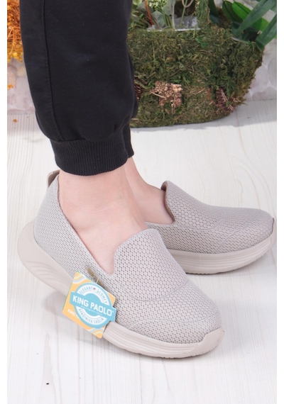 Fort King Karen Rahat Hafif Memory Foam Taban Sneaker Kadın Ayakkabı Bej