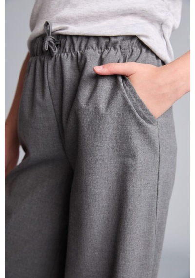 Defacto Wıde Leg Pantolon Kız Çocuk H9663a826augr198 Gri-gr198