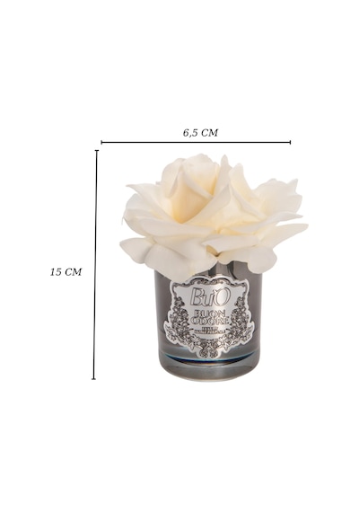 Füme Cam Silver Tek Gül Luxury Home Perfume Pudra